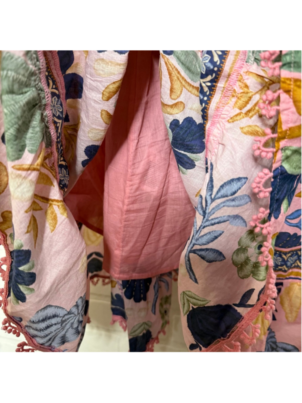 Farm Rio Seashell Tapestry Sleeveless Midi Dress sz L - Picture 8 of 9